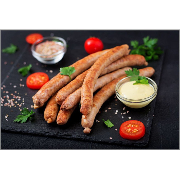 Fischbratwurst mit Saitling 50 Gramm + 3 m