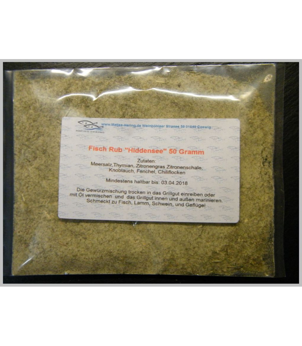 Fisch Rub "Hiddensee" 50 Gramm