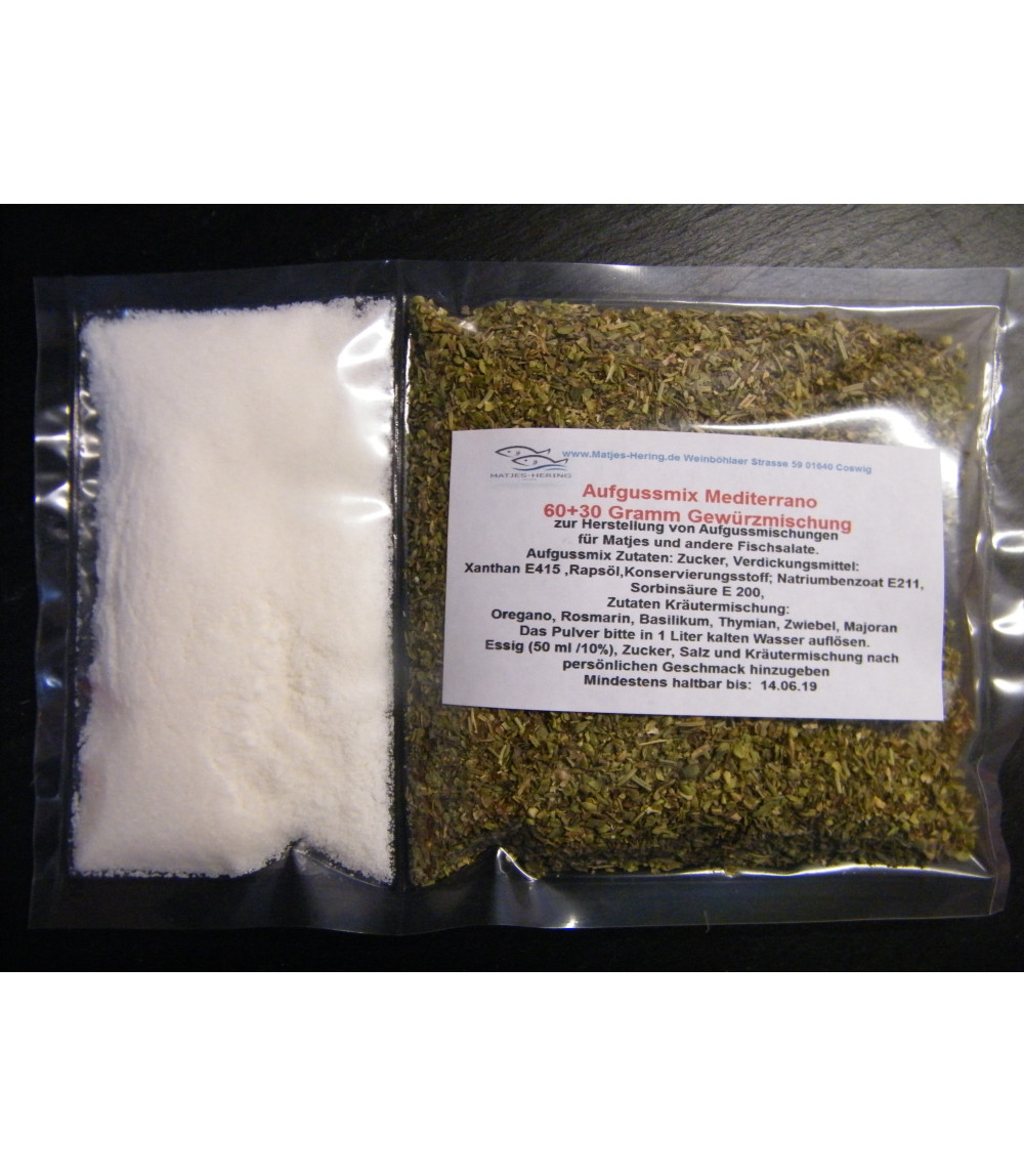 Fisch Aufgussmix -Mediterrano- 60 Gramm
