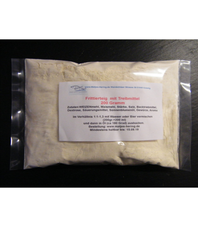 Backfischteig mit Treibmittel 200 Gramm Backfischteig mit Treibmittel 200 Gramm