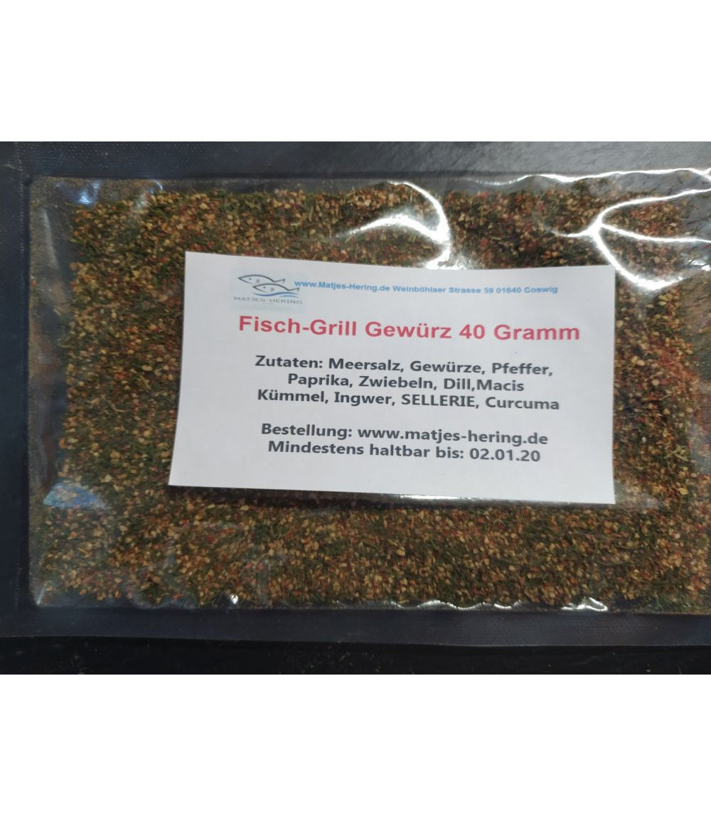 Fisch Grill Gewürz 40 Gramm