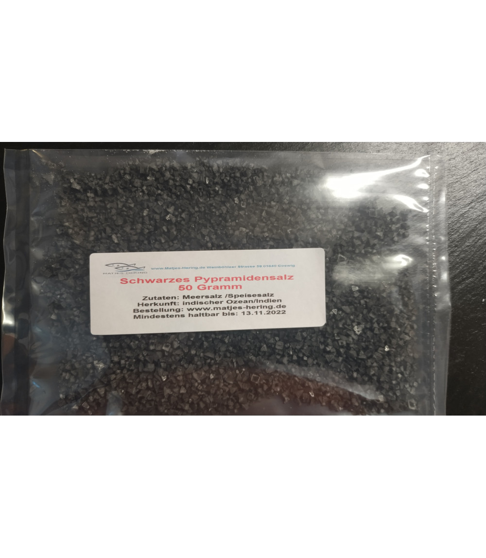 Schwarzes Pyramiden Salz 50 Gramm