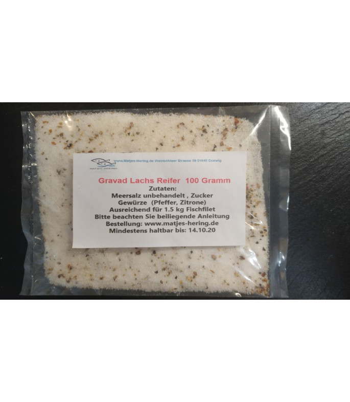 Graved/Gravad Lachs Reifer ohne Dill 100 Gramm Graved/Gravad Lachs Reifer ohne Dill 100 Gramm