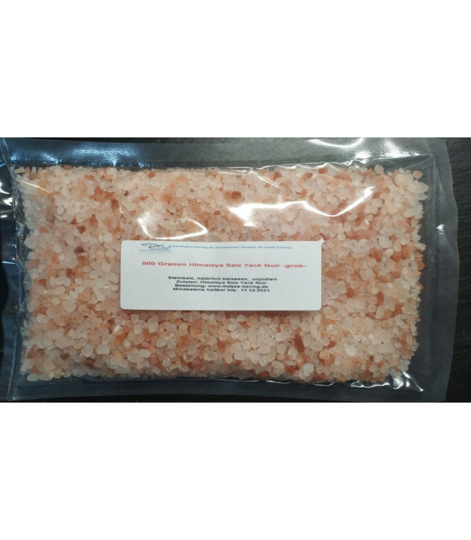 Himalaya Steinsalz Yack Noir  500 Gramm Himalaya Steinsalz Yack Noir  500 Gramm