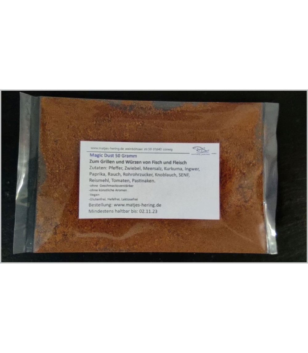 Magic Dust. Das Grillgewürz für Fisch und Fleisch.
