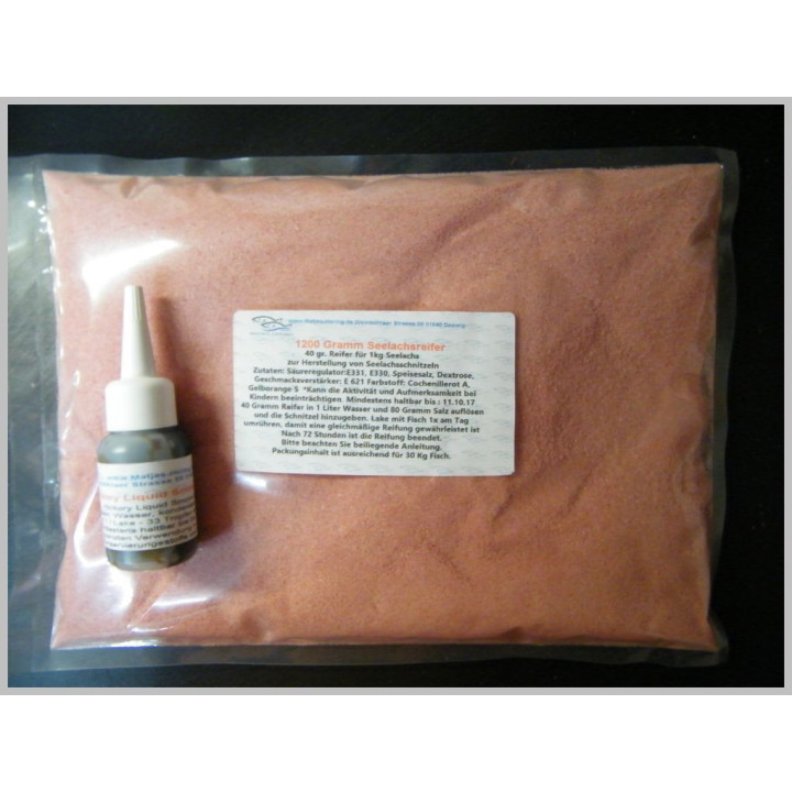 Seelachsreifer 1200 Gramm +30 ml Hickory Raucharoma