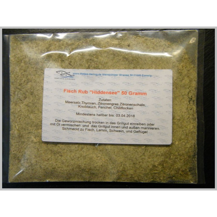 Fisch Rub "Hiddensee" 50 Gramm
