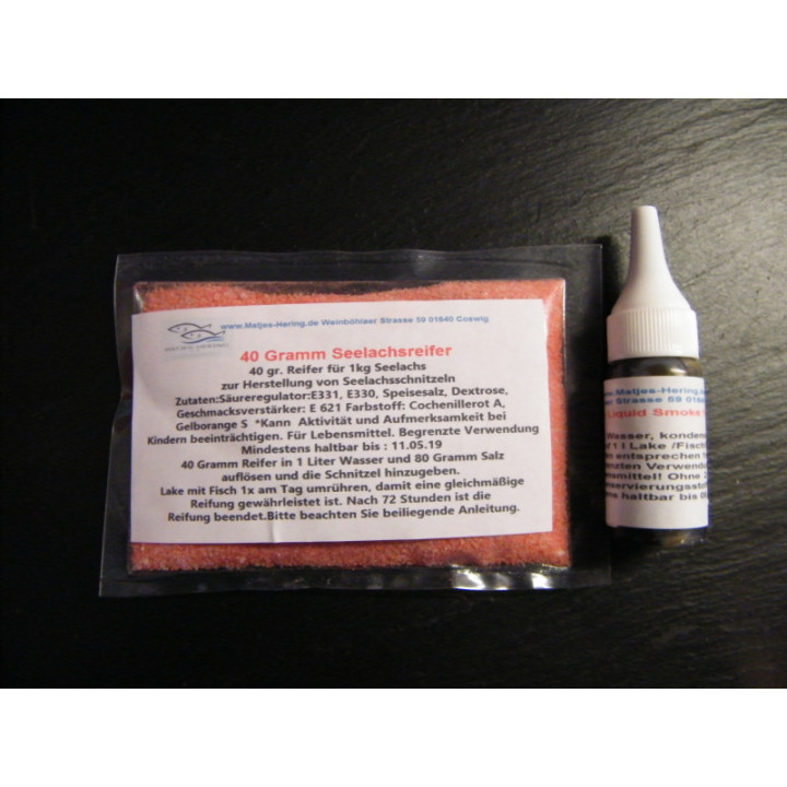 Seelachsreifer 40 Gramm + 10 ml Raucharoma