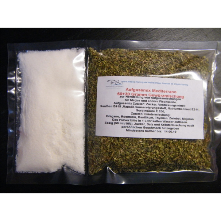 Fisch Aufgussmix -Mediterrano- 60 Gramm