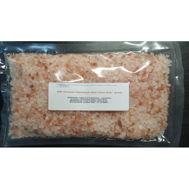 Himalaya Steinsalz Yack Noir  500 Gramm